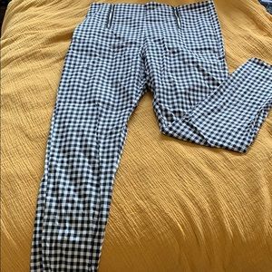 Black and White Gingham Pants.
